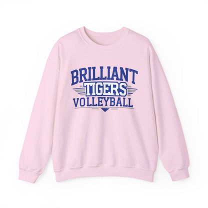 Adult Crewneck Sweatshirt \ Brilliant Tigers Volleyball \ BTV2