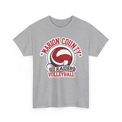 Adult Tee \ Marion County Red Raiders Volleyball \ MCV1