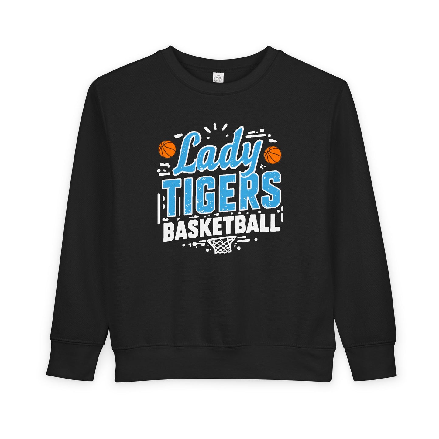 Toddler Crewneck Sweatshirt \ Brilliant Tigers Basketball \ BTBKG1