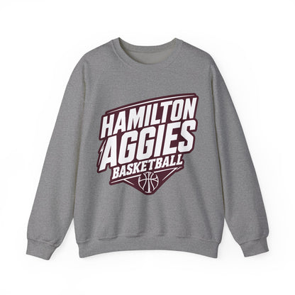 Adult Crewneck Sweatshirt \ Hamilton Aggies Basketball \ HABB2