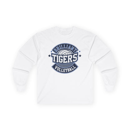 Adult Long Sleeve Tee \ Brilliant Tigers Volleyball \ BTV1