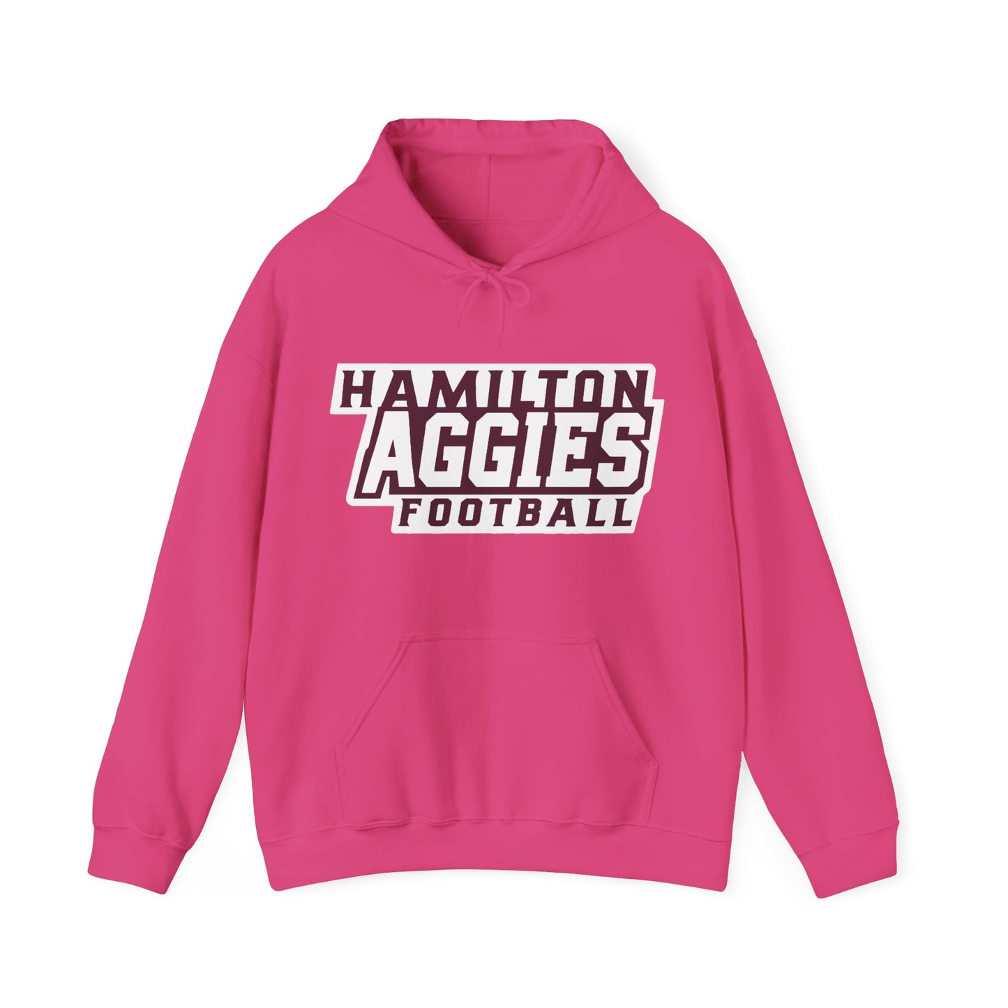 Adult Hoodie Sweatshirt \ Hamilton Aggies Football \ HAF1