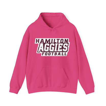 Adult Hoodie Sweatshirt \ Hamilton Aggies Football \ HAF1