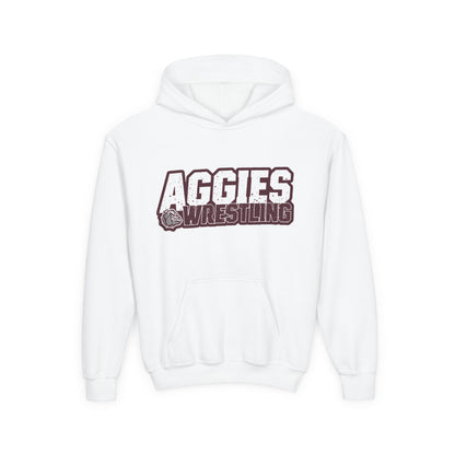 Youth Hoodie Sweatshirt \ Hamilton Aggies Wrestling \ HAW3