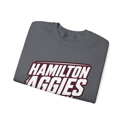 Adult Crewneck Sweatshirt \ Hamilton Aggies Basketball \ HABK2