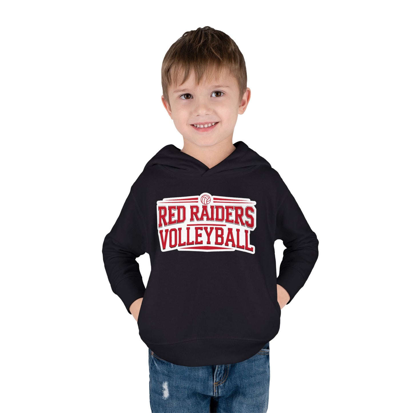 Toddler Hoodie Sweatshirt \ Marion County Red Raiders Volleyball \ MCV2