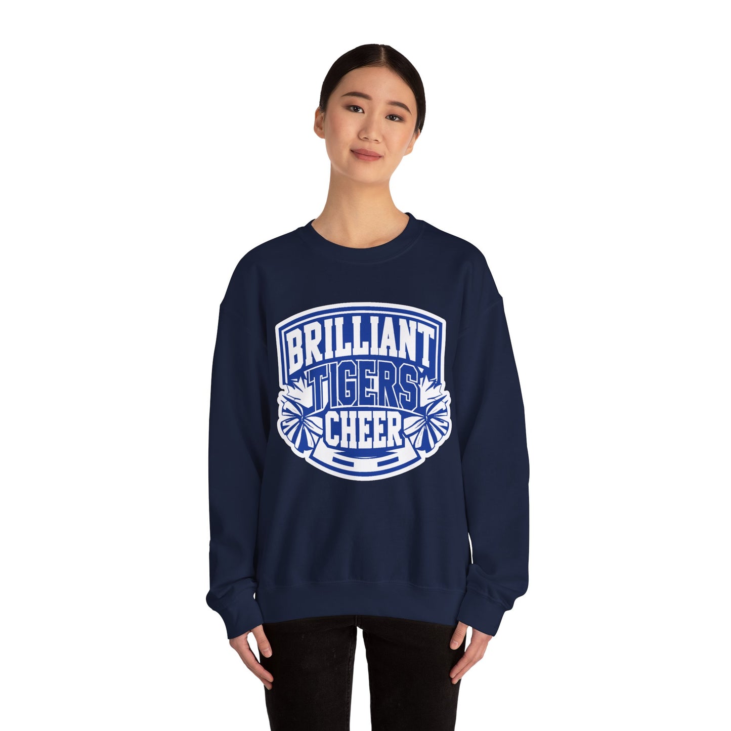 Adult Crewneck Sweatshirt \ Brilliant Tigers Cheer \ BTC1