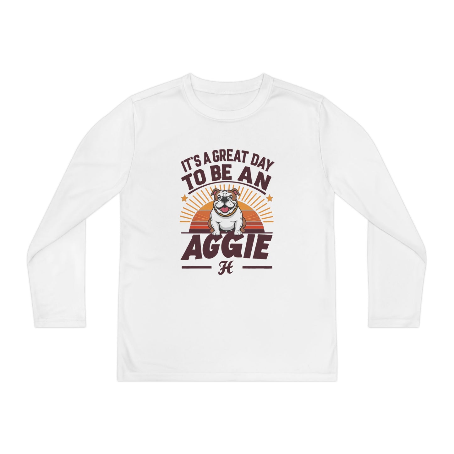Youth Long Sleeve Tee \ It's a Great Day to Be an Aggie! \ GDA2