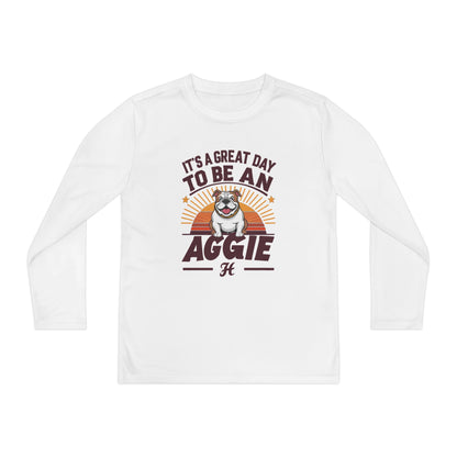 Youth Long Sleeve Tee \ It's a Great Day to Be an Aggie! \ GDA2