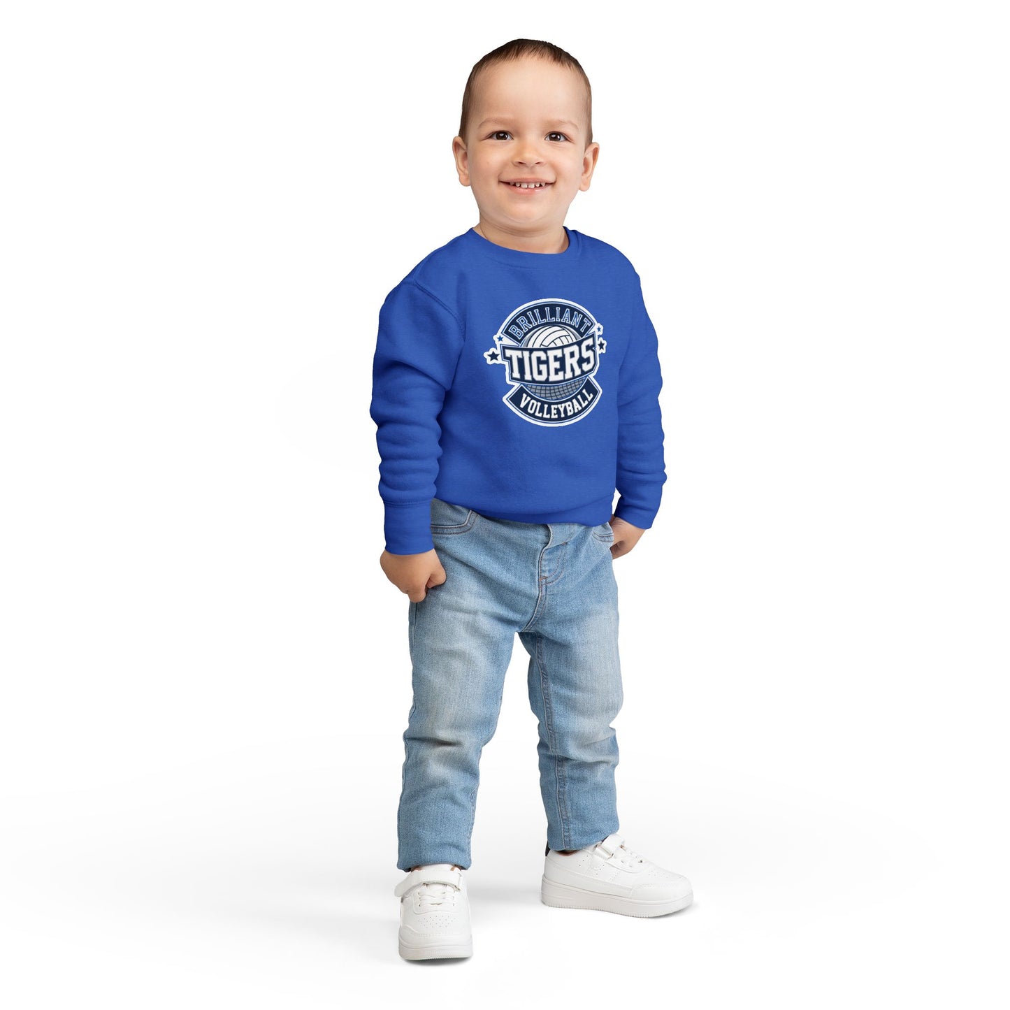 Toddler Hoodie Sweatshirt \ Brilliant Tigers Volleyball \ BTV1