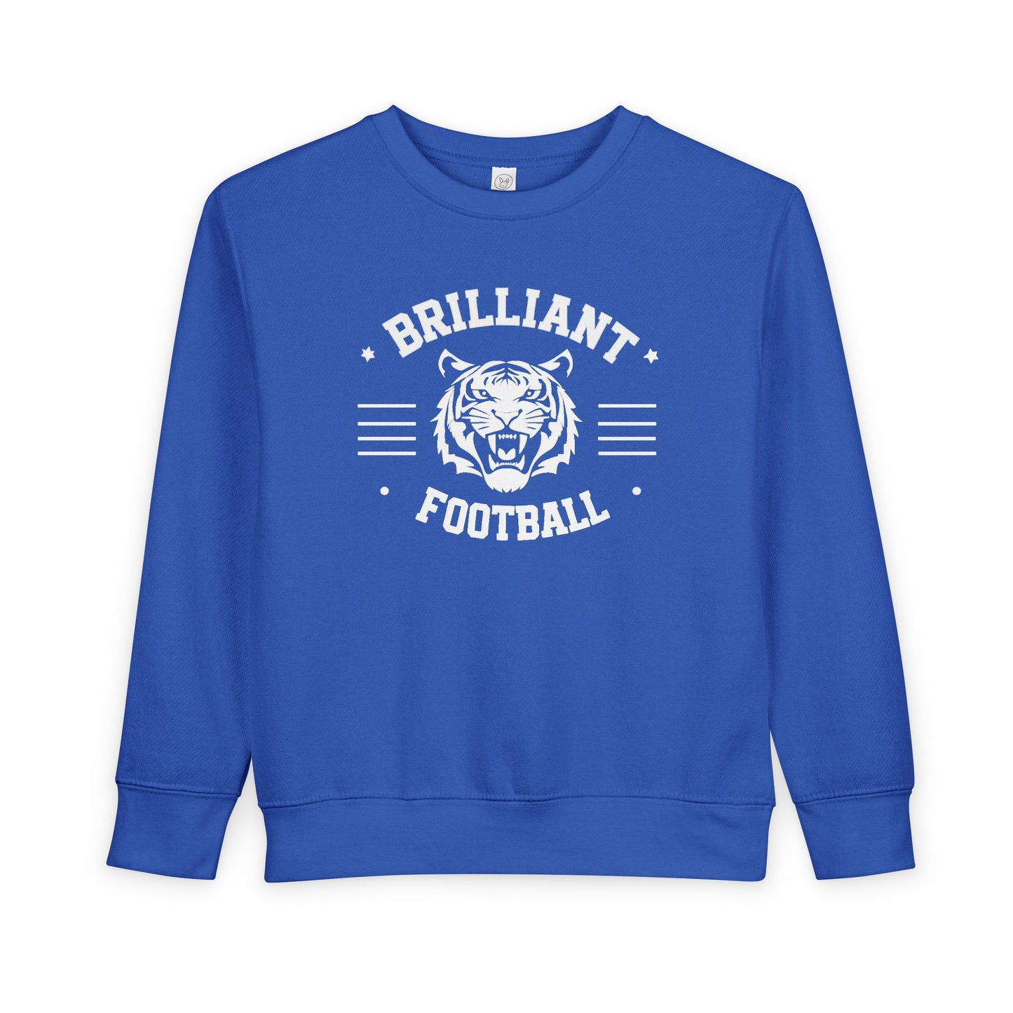 Toddler Crewneck Sweatshirt \ Brilliant Tigers Football \ BTF2