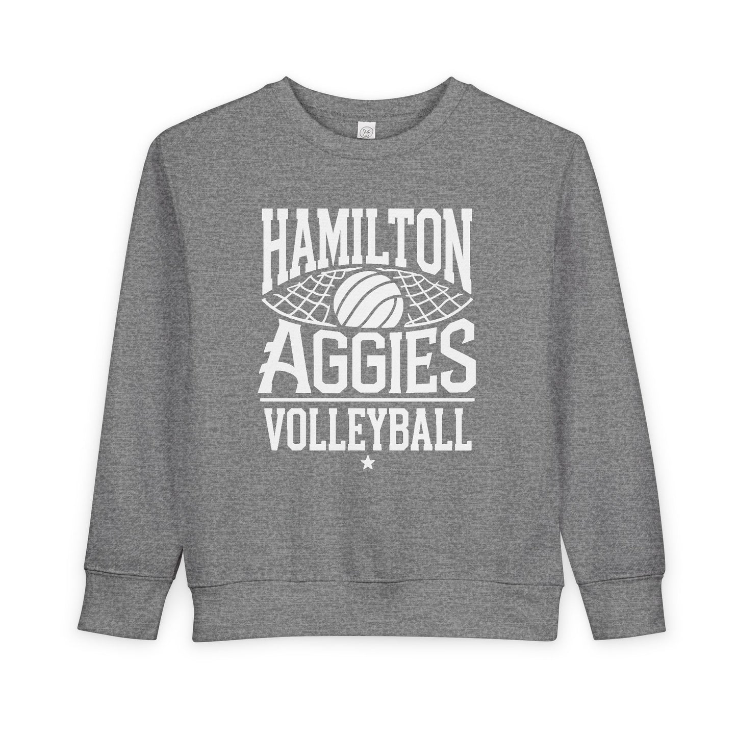 Toddler Crewneck Sweatshirt \ Hamilton Aggies Volleyball \ HAV2