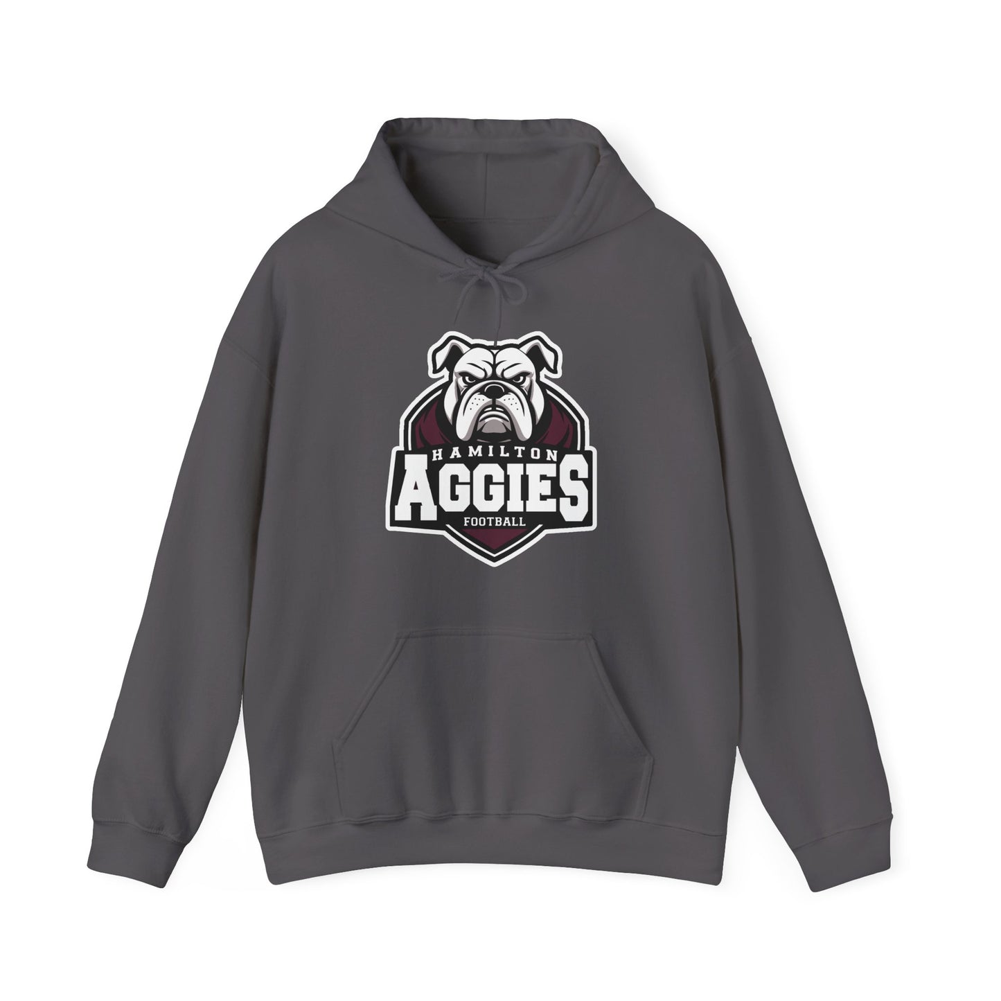 Adult Hoodie Sweatshirt \ Hamilton Aggies Football \ HAF2