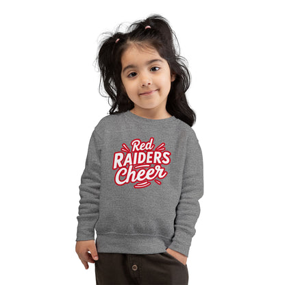 Toddler Crewneck Sweatshirt \ Marion County Red Raiders Cheer \ MCC1