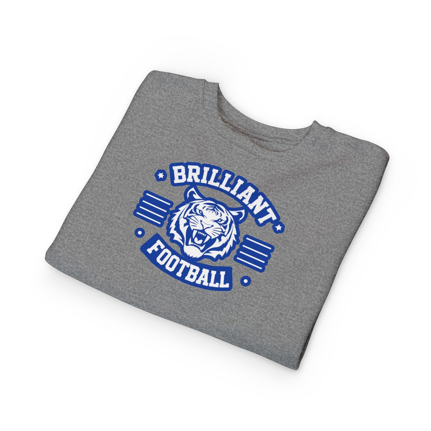 Toddler Crewneck Sweatshirt \ Brilliant Tigers Football \ BTF2