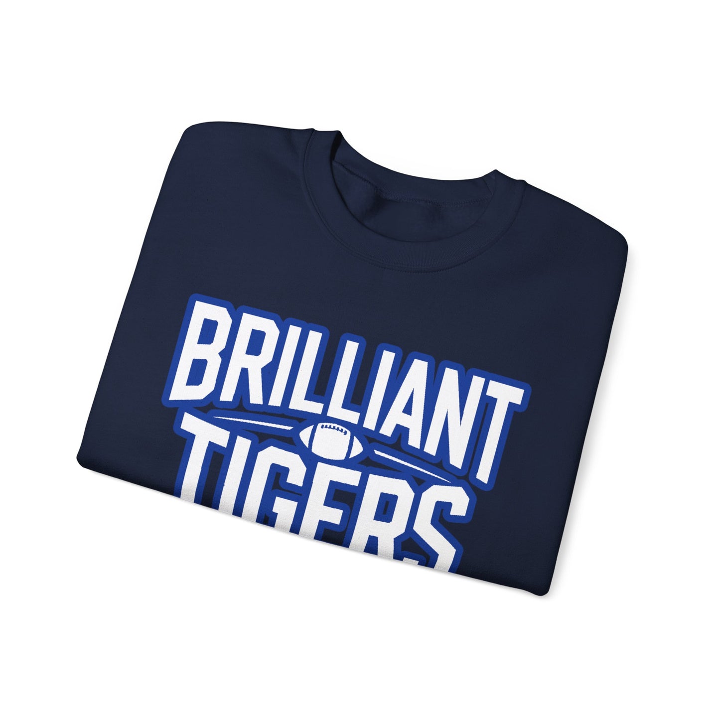 Adult Crewneck Sweatshirt \ Brilliant Tigers Football \ BTF1
