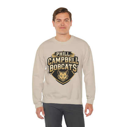 Adult Crewneck Sweatshirt \ Phill Campbell Bobcats \ PCB1