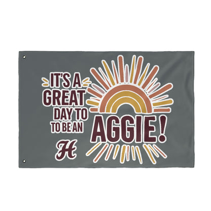 Double Sided Flag \ It's a Great Day to be an Aggie! \ GDA1