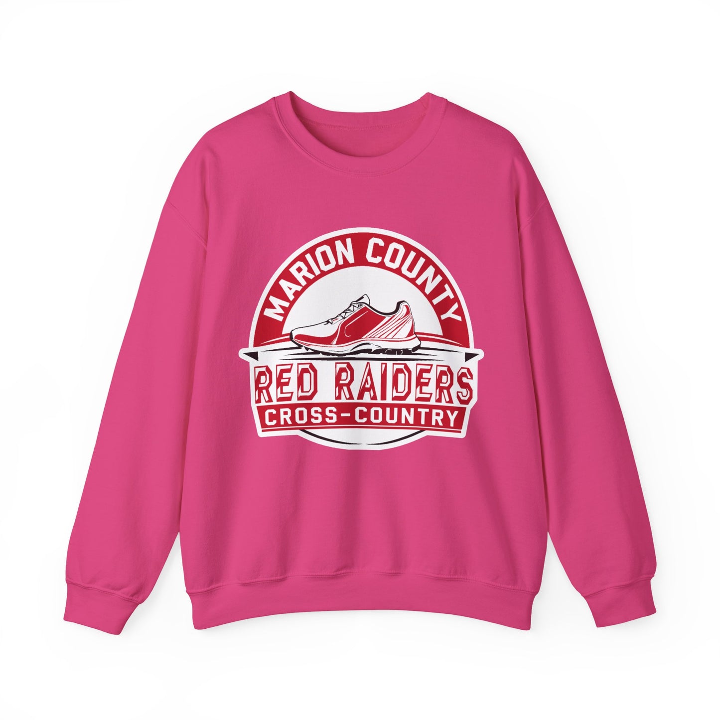 Adult Crewneck Sweatshirt \ Marion County Red Raiders Cross-Country \ MCCC1