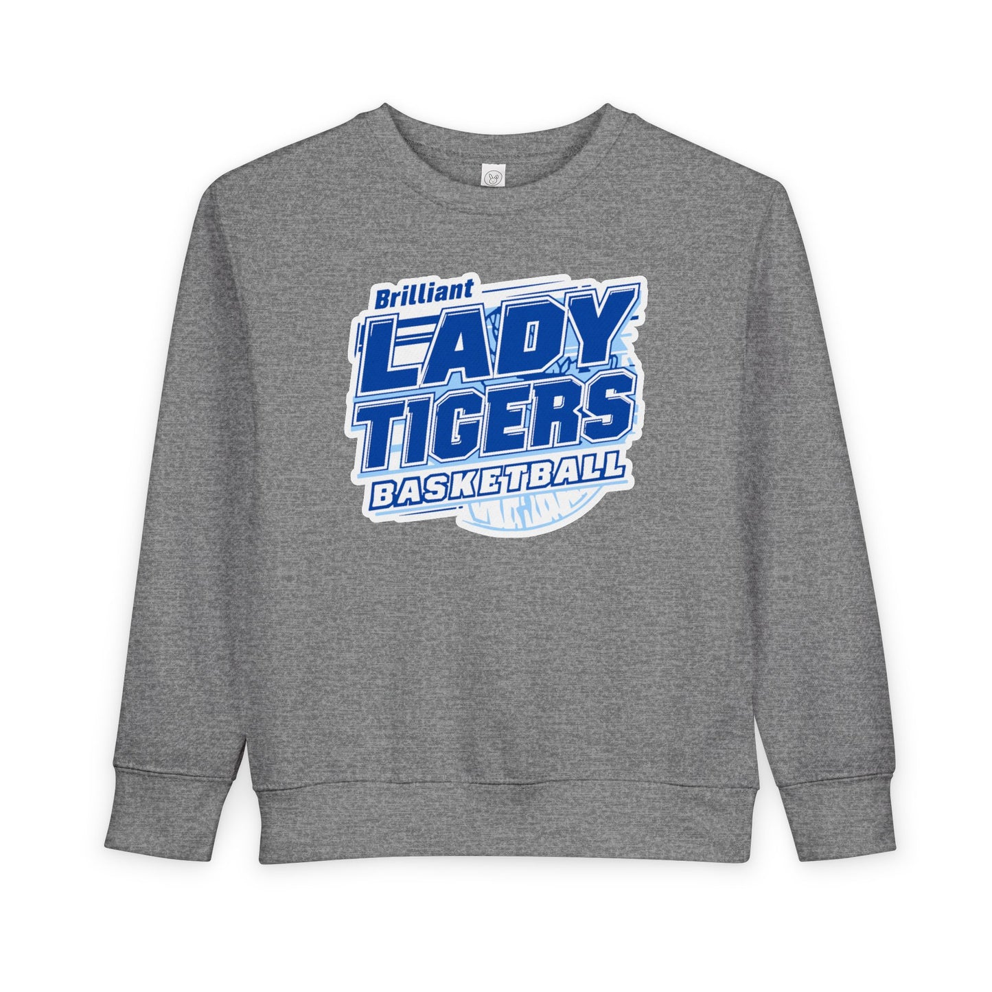 Toddler Crewneck Sweatshirt \ Brilliant Tigers Basketball \ BTBKG2