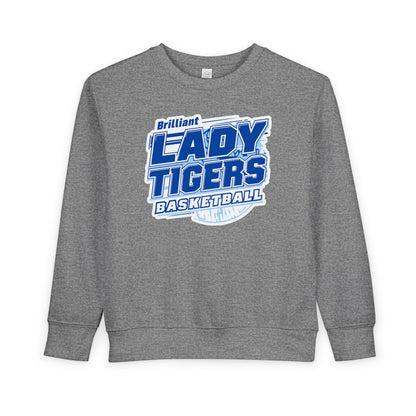 Toddler Crewneck Sweatshirt \ Brilliant Tigers Basketball \ BTBKG2