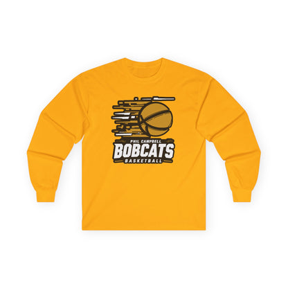 Adult Long Sleeve Tee \ Phil Campbell Bobcats Basketball \ PCBBK2