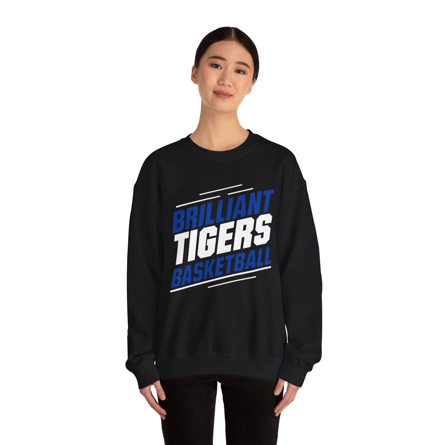 Adult Crewneck Sweatshirt \ Brilliant Tigers Basketball \ BTBK2