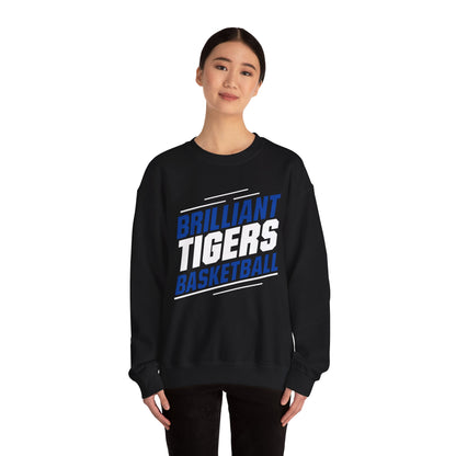 Adult Crewneck Sweatshirt \ Brilliant Tigers Basketball \ BTBK2