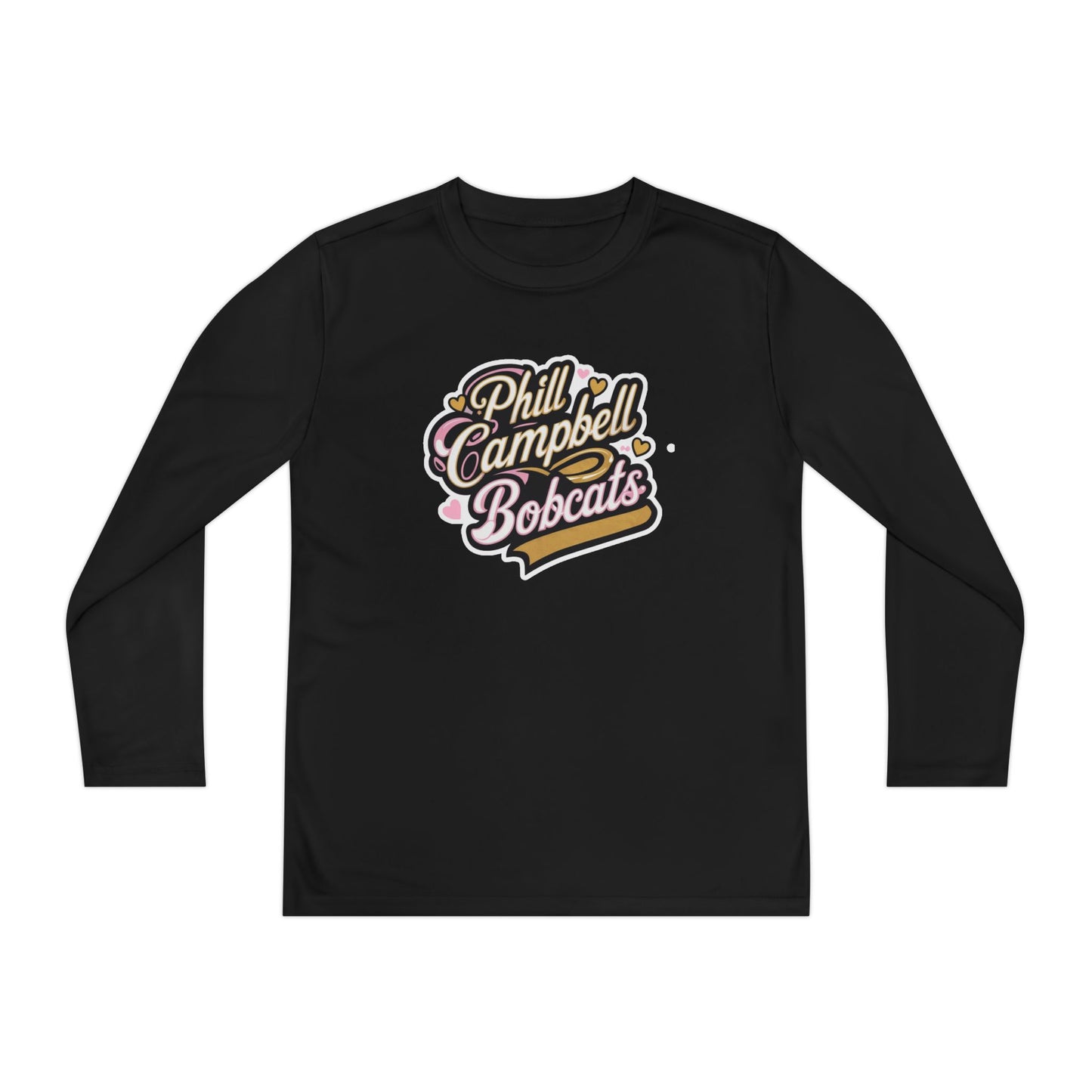 Youth Long Sleeve Tee \ Phill Campbell Bobcats \ PCBG1