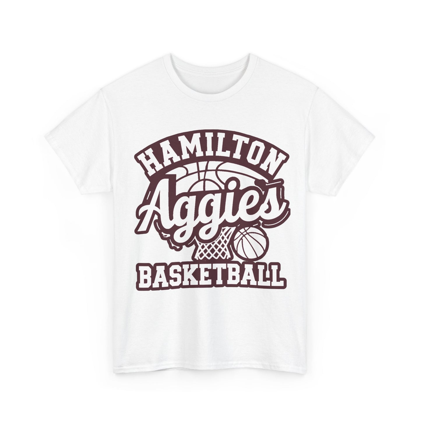 Adult Tee \ Hamilton Aggies Basketball \ HABBG1