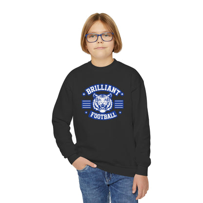 Youth Crewneck Sweatshirt \ Brilliant Tigers Football \ BTF2