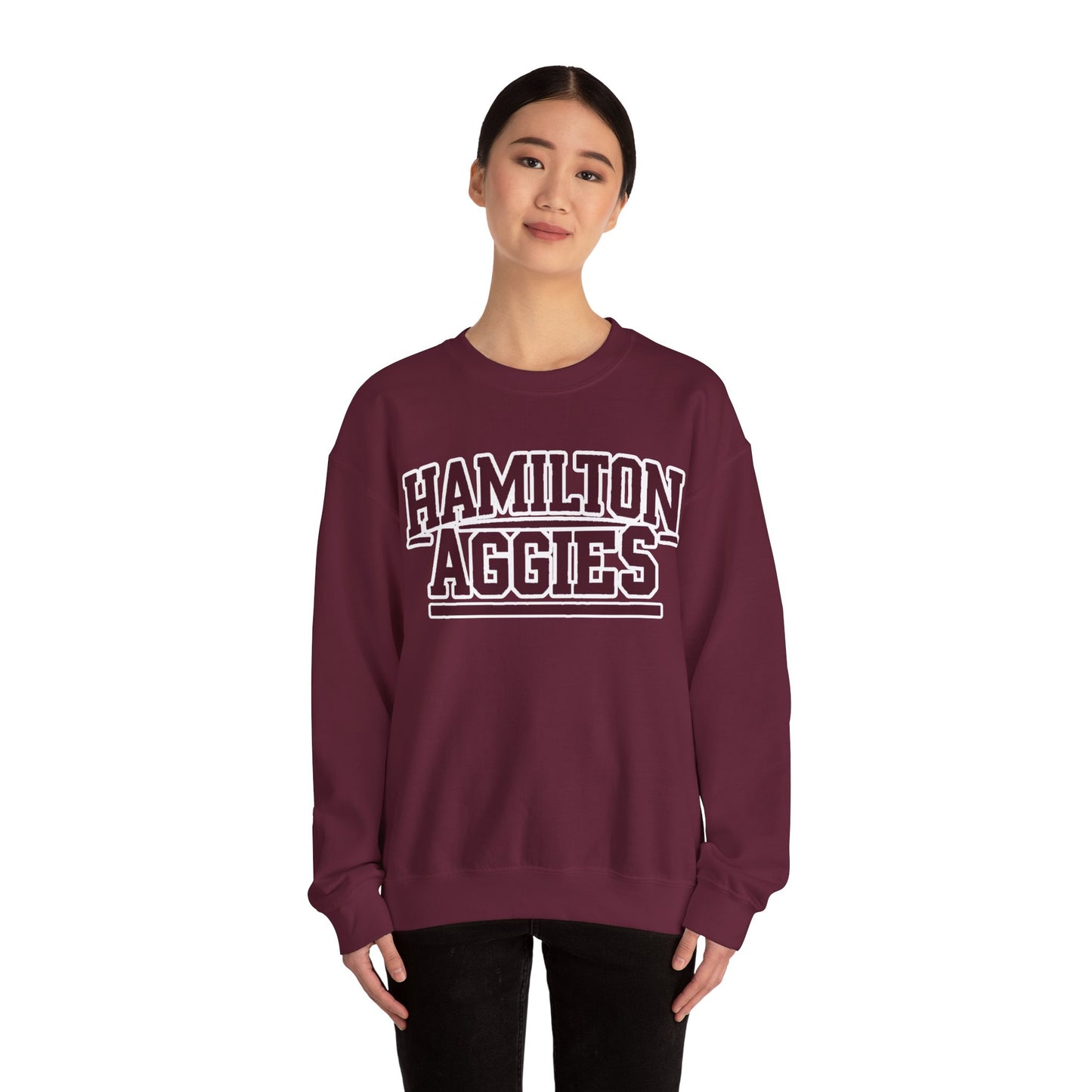 Adult Crewneck Sweatshirt \ Hamilton Aggies \ HA2