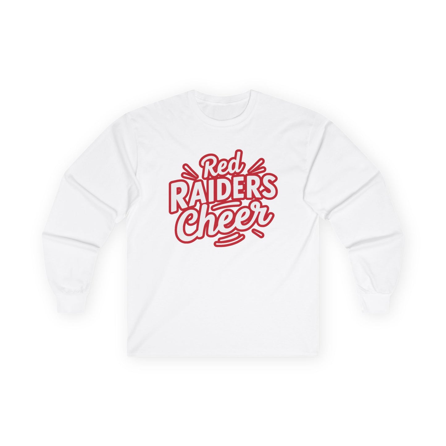 Adult Long Sleeve Tee \ Marion County Red Raiders Cheer \ MCC1
