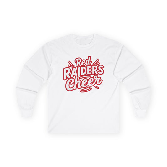 Adult Long Sleeve Tee \ Marion County Red Raiders Cheer \ MCC1