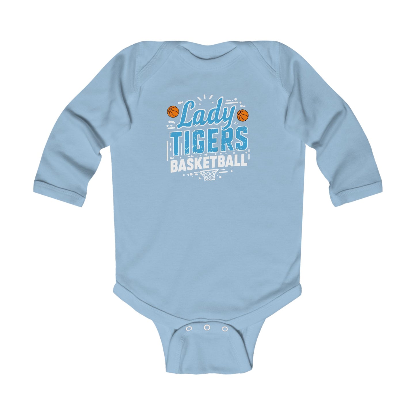 Long Sleeve Baby Bodysuit \ Brilliant Tigers Basketball \ BTBKG1