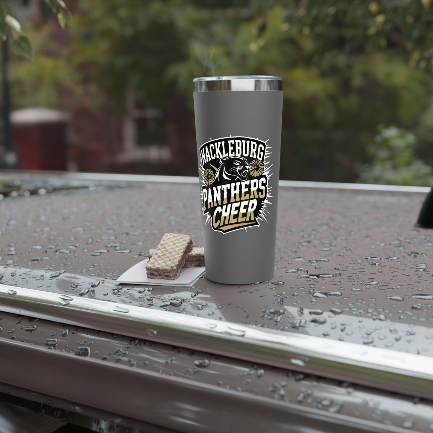 22oz Copper Insulated Tumbler \ Hackleburg Panthers Cheer \ HPC1