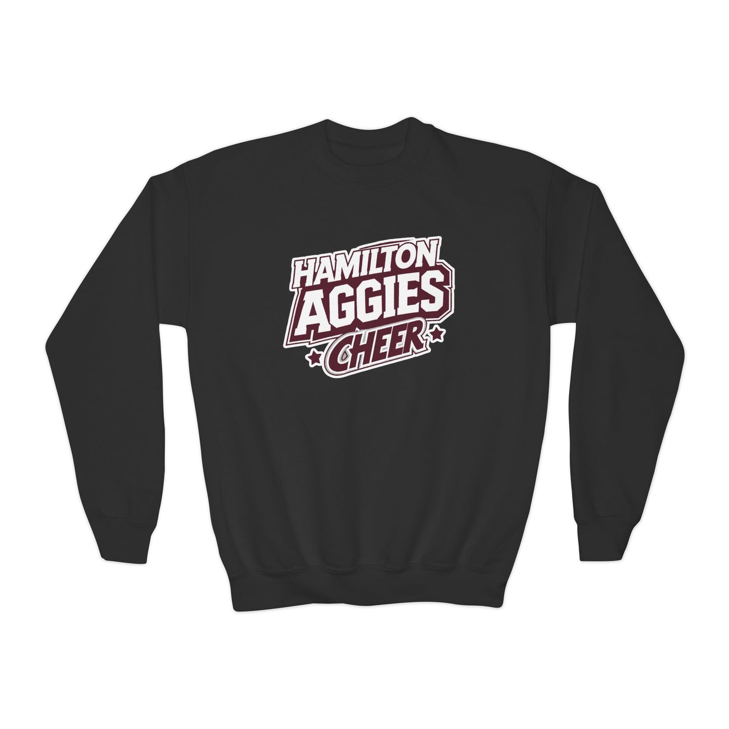 Youth Crewneck Sweatshirt \ Hamilton Aggies Cheer \ HAC1