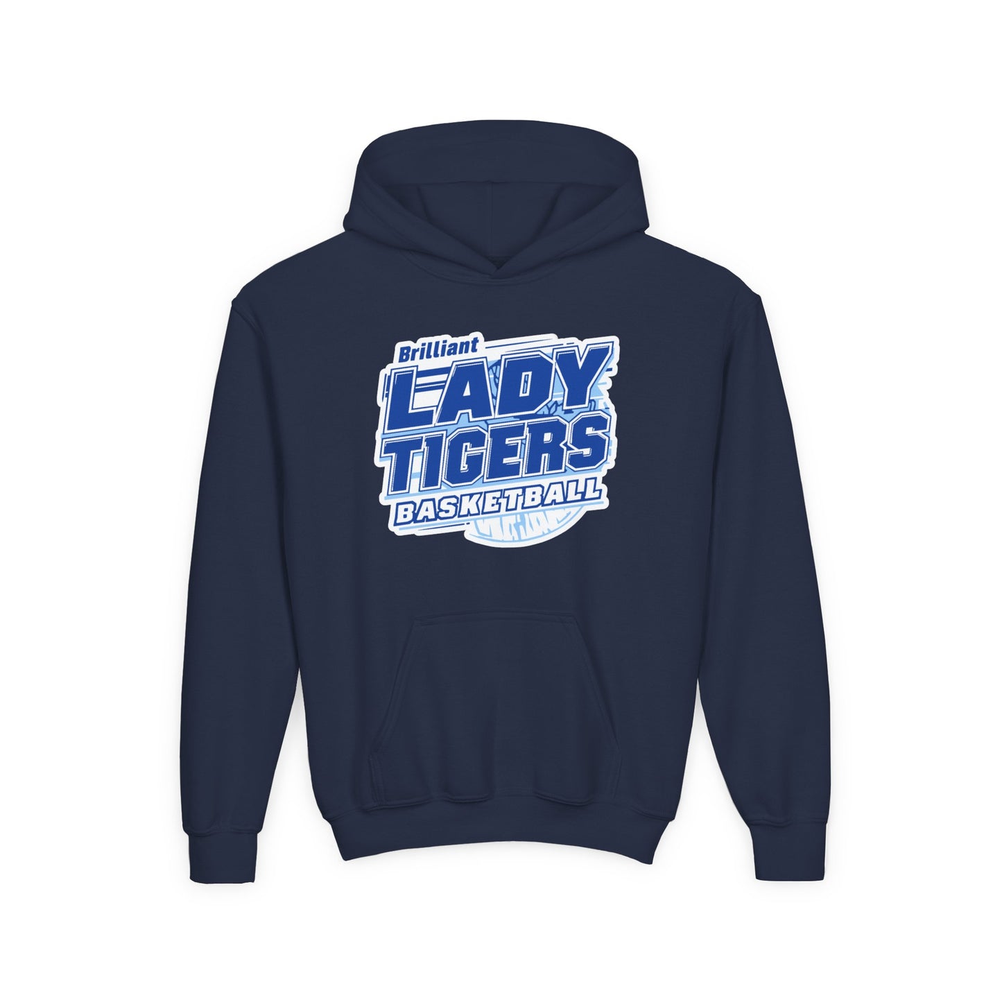 Youth Hoodie Sweatshirt \ Brilliant Tigers Basketball \ BTBKG2