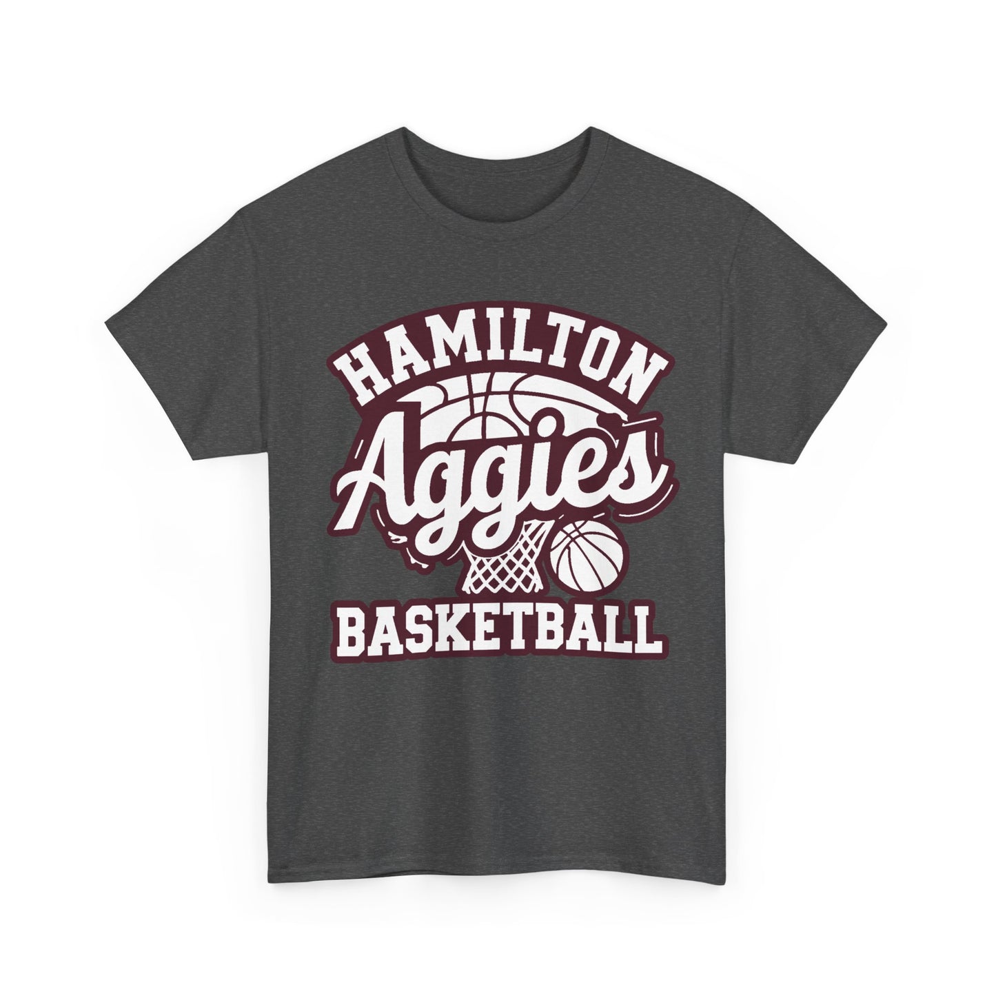 Adult Tee \ Hamilton Aggies Basketball \ HABKG1