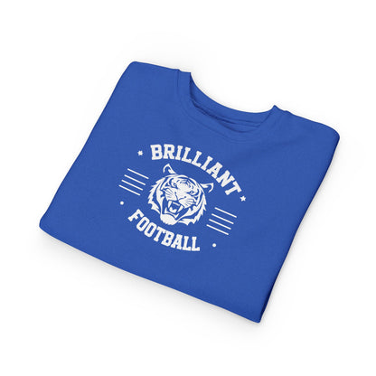 Toddler Crewneck Sweatshirt \ Brilliant Tigers Football \ BTF2