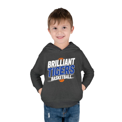 Toddler Hoodie Sweatshirt \ Brilliant Tigers Basketball \ BTBK1
