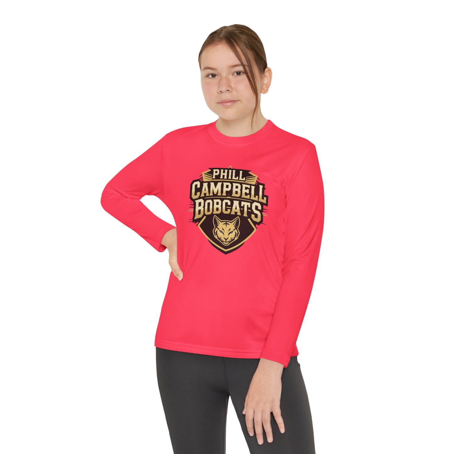 Youth Long Sleeve Tee \ Phill Campbell Bobcats \ PCB1