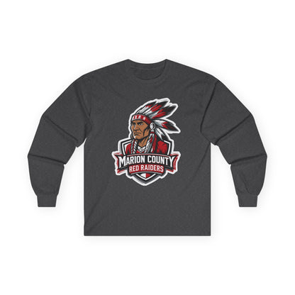 Adult Long Sleeve Tee \ Marion County Red Raiders \ MC2