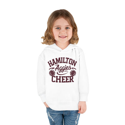 Toddler Hoodie Sweatshirt \ Hamilton Aggies Cheer \ Style HAC2