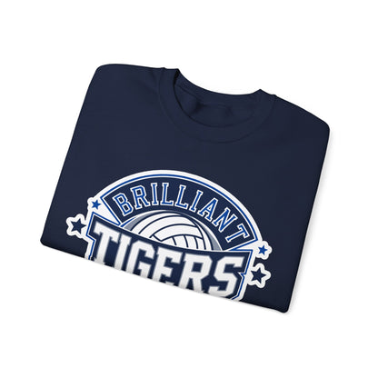 Adult Crewneck Sweatshirt \ Brilliant Tigers Volleyball \ BTV1