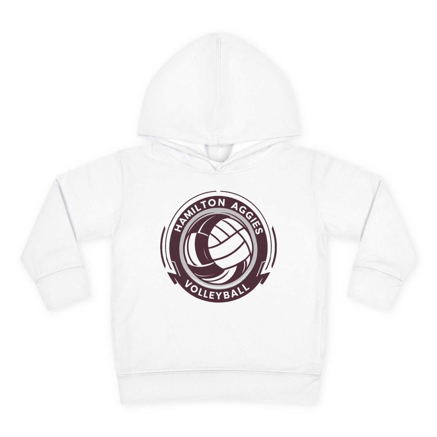 Toddler Hoodie Sweatshirt \ Hamilton Aggies Volleyball \ HAV1