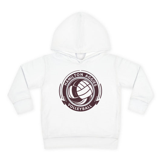 Toddler Hoodie Sweatshirt \ Hamilton Aggies Volleyball \ HAV1