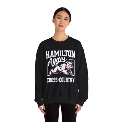 Adult Crewneck Sweatshirt \ Hamilton Aggies Cross-Country \ HCC2