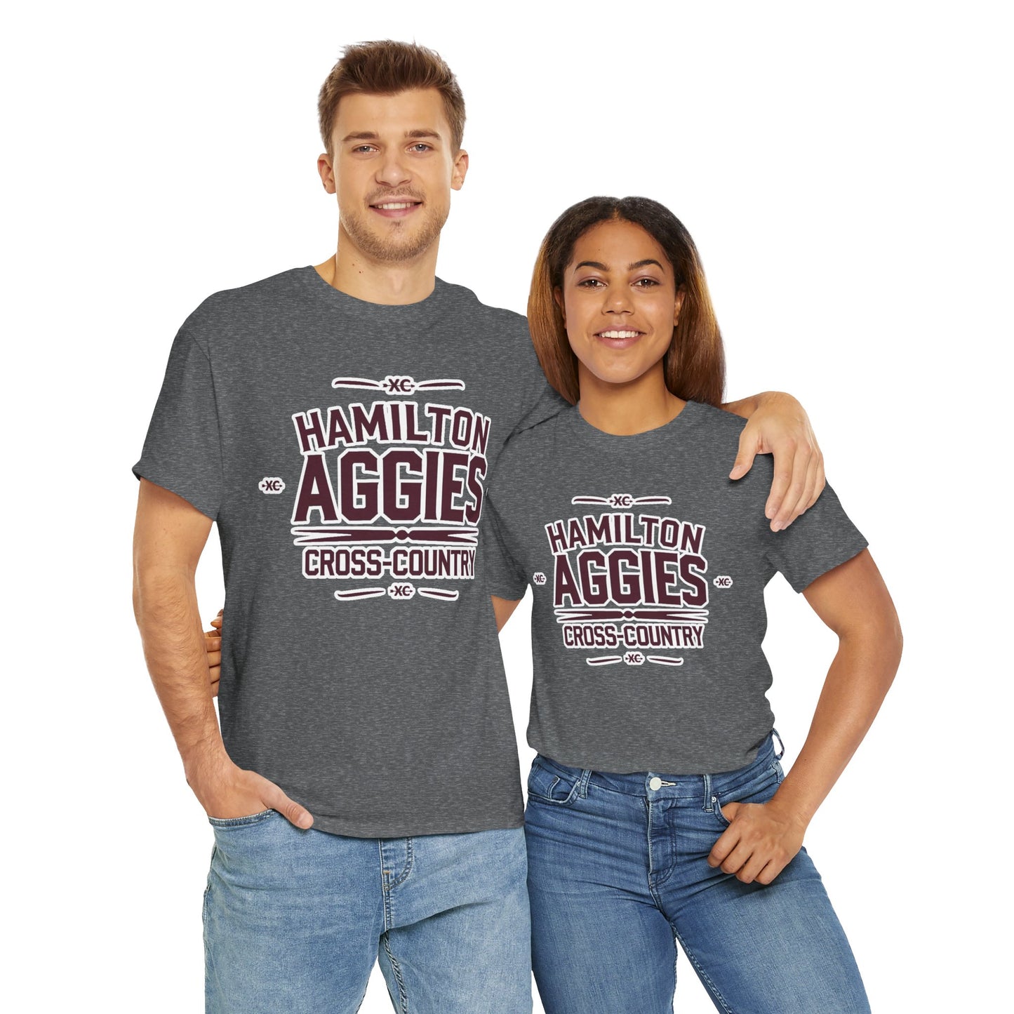 Adult Tee \ Hamilton Aggies Cross-Country \ HCC1