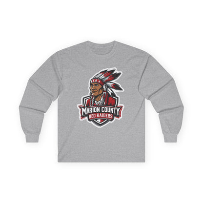 Adult Long Sleeve Tee \ Marion County Red Raiders \ MC2